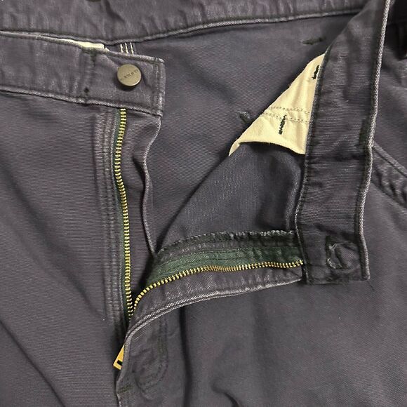 Carhartt Blue Dungaree Fit Flame Resistant Utility Cargo Work Pants Size 38x32 - Picture 10 of 14